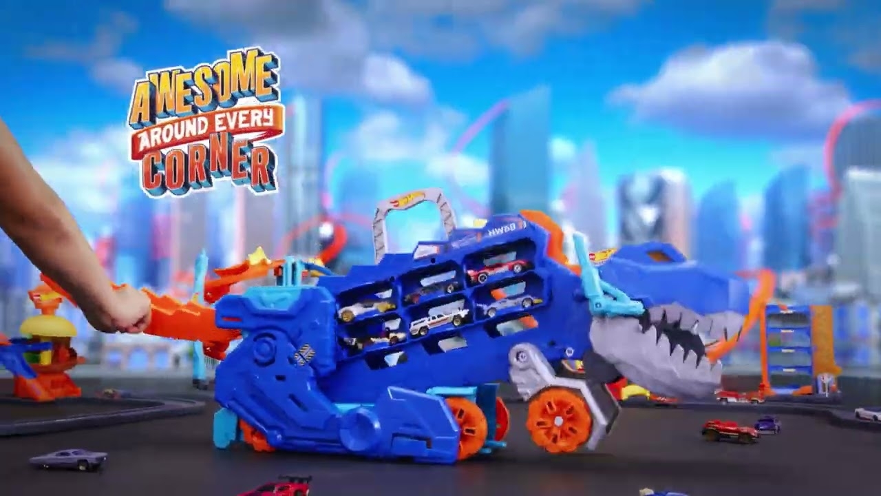 Hot Wheels City Mega Transporteur T-Rex