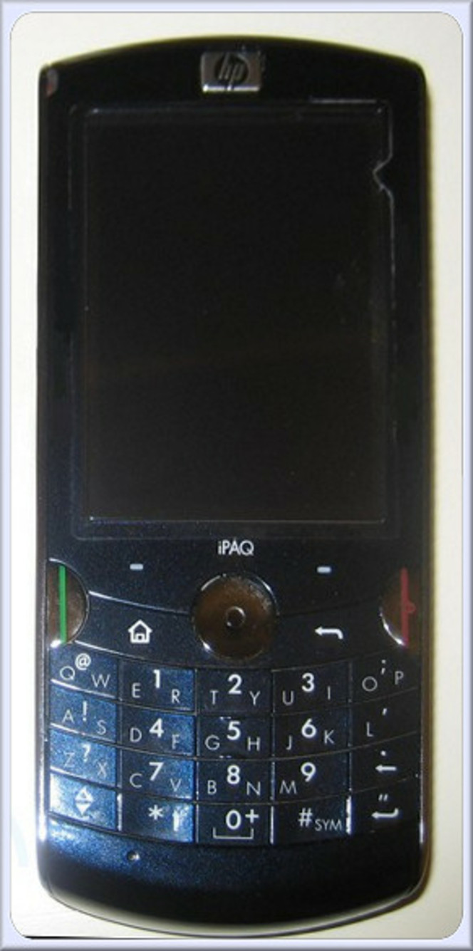 HP silver smartphone