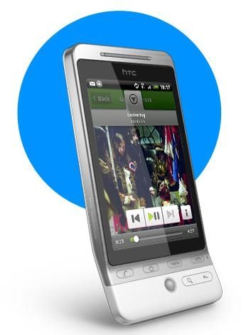 HTC Hero Spotify