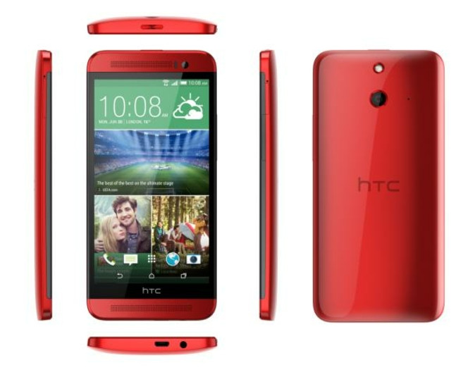 HTC One E8 rouge