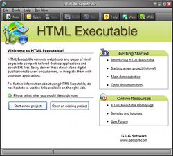HTML Executable screen1