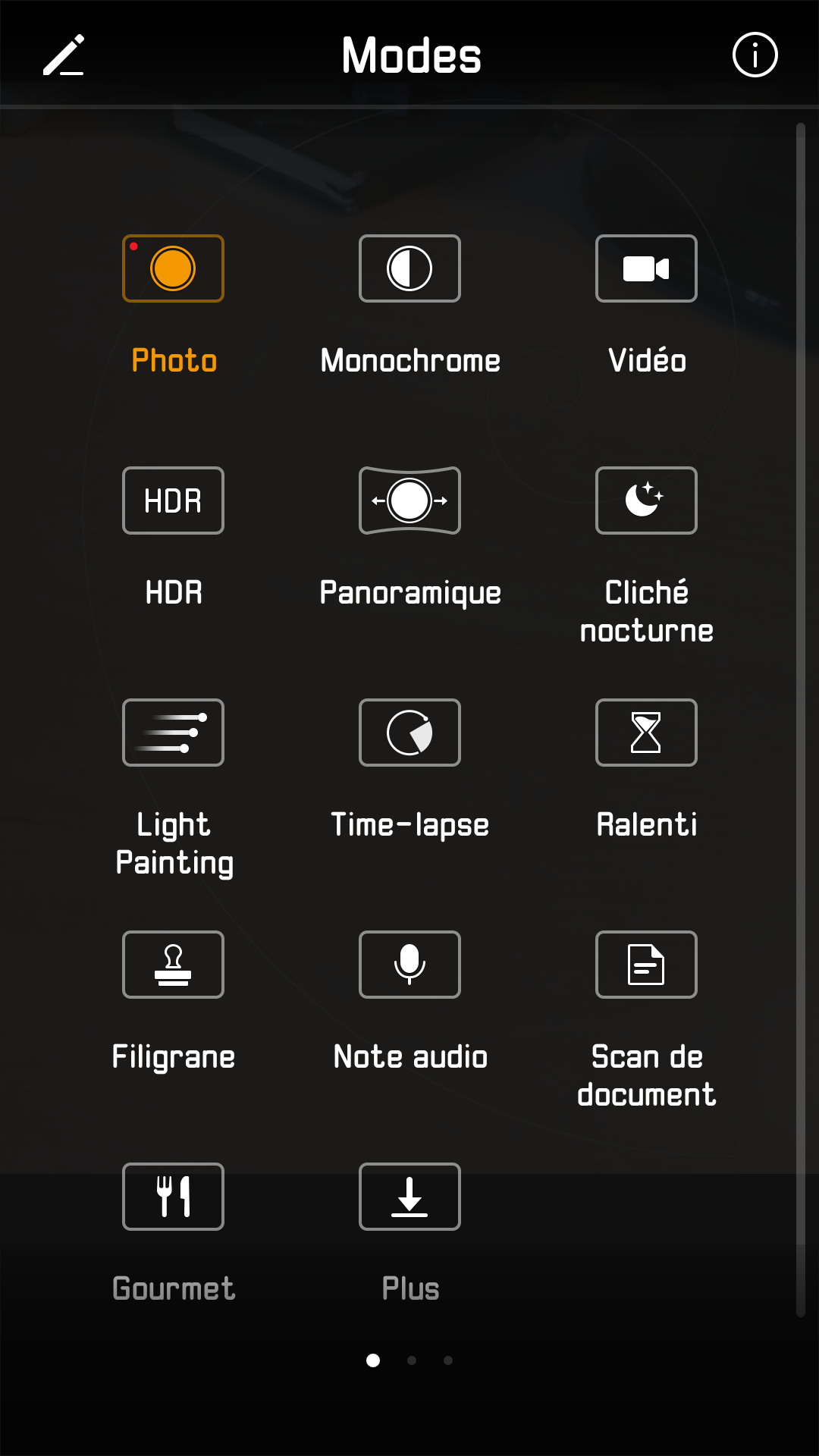 Huawei P10 photo mode