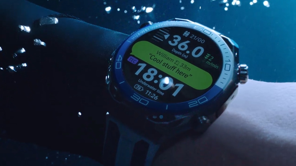 Huawei Watch Ultimate 2 sonar communiation sous-marine