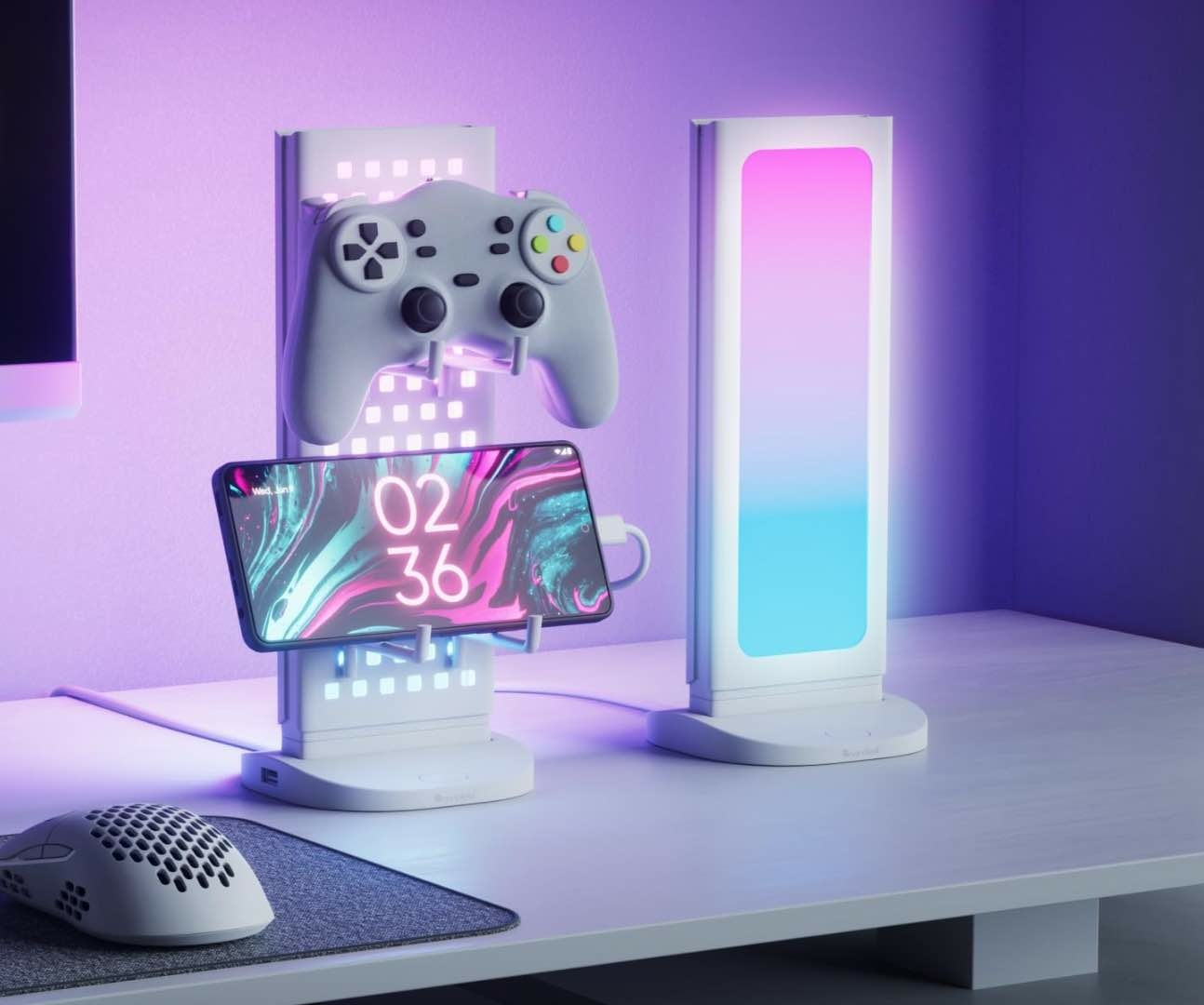 Nanoleaf Gaming-Schreibtisch-Lichtnabe