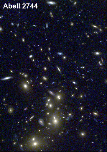 Hubble-amas-de-galaxies-Abell-2744