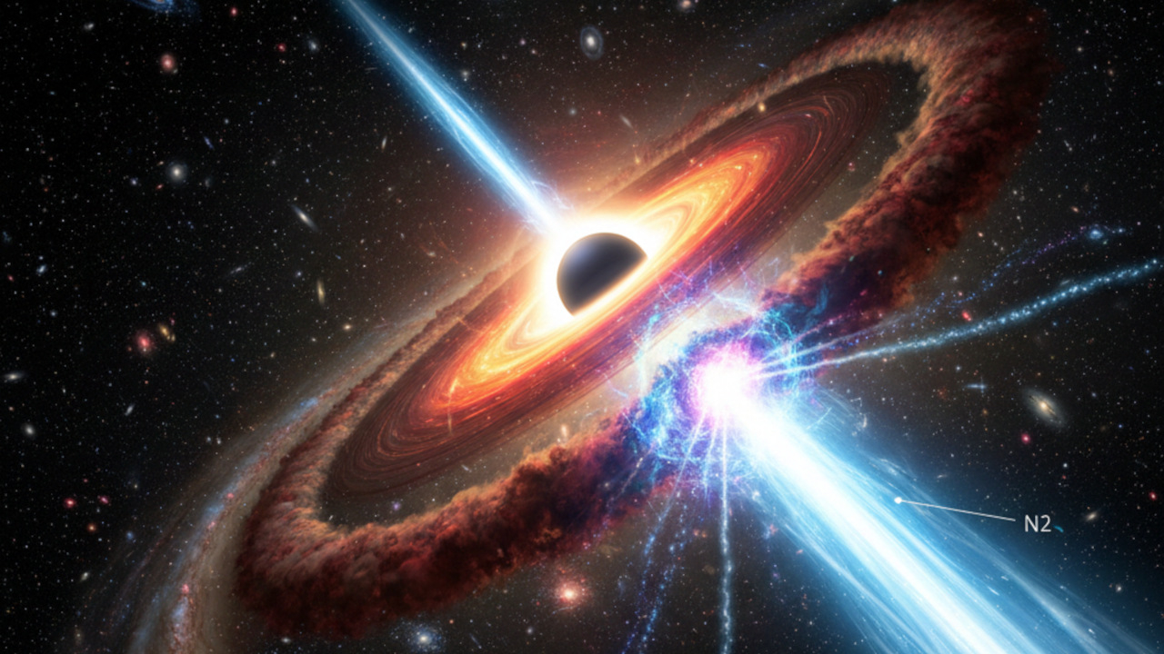 illustration-blazar-trou-noir-emission-rayons