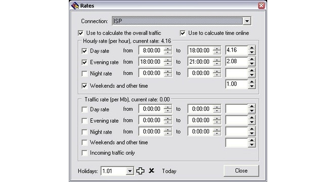 Connection rate