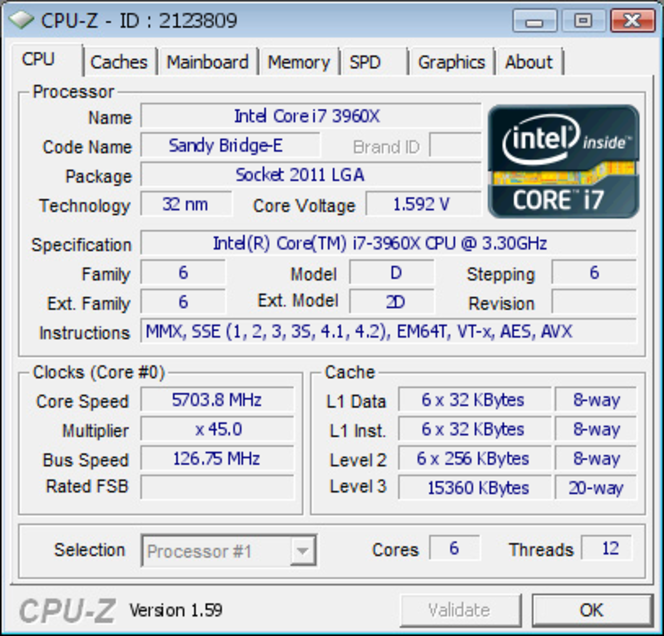 Intel Core i7-3960X record overclocking 1