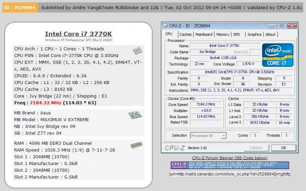 Intel Core i7 overclocking record 2