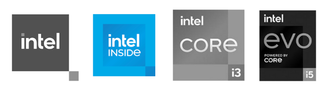 Intel core nouveaux logos