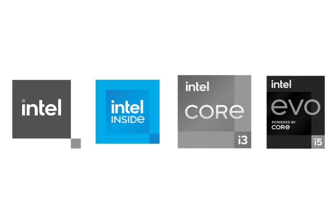 Intel core nouveaux logos