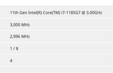 Intel Core Tiger Lake vignette
