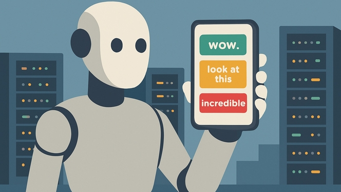 intelligence artificielle brain rot junk data doomscrolling illustration ia