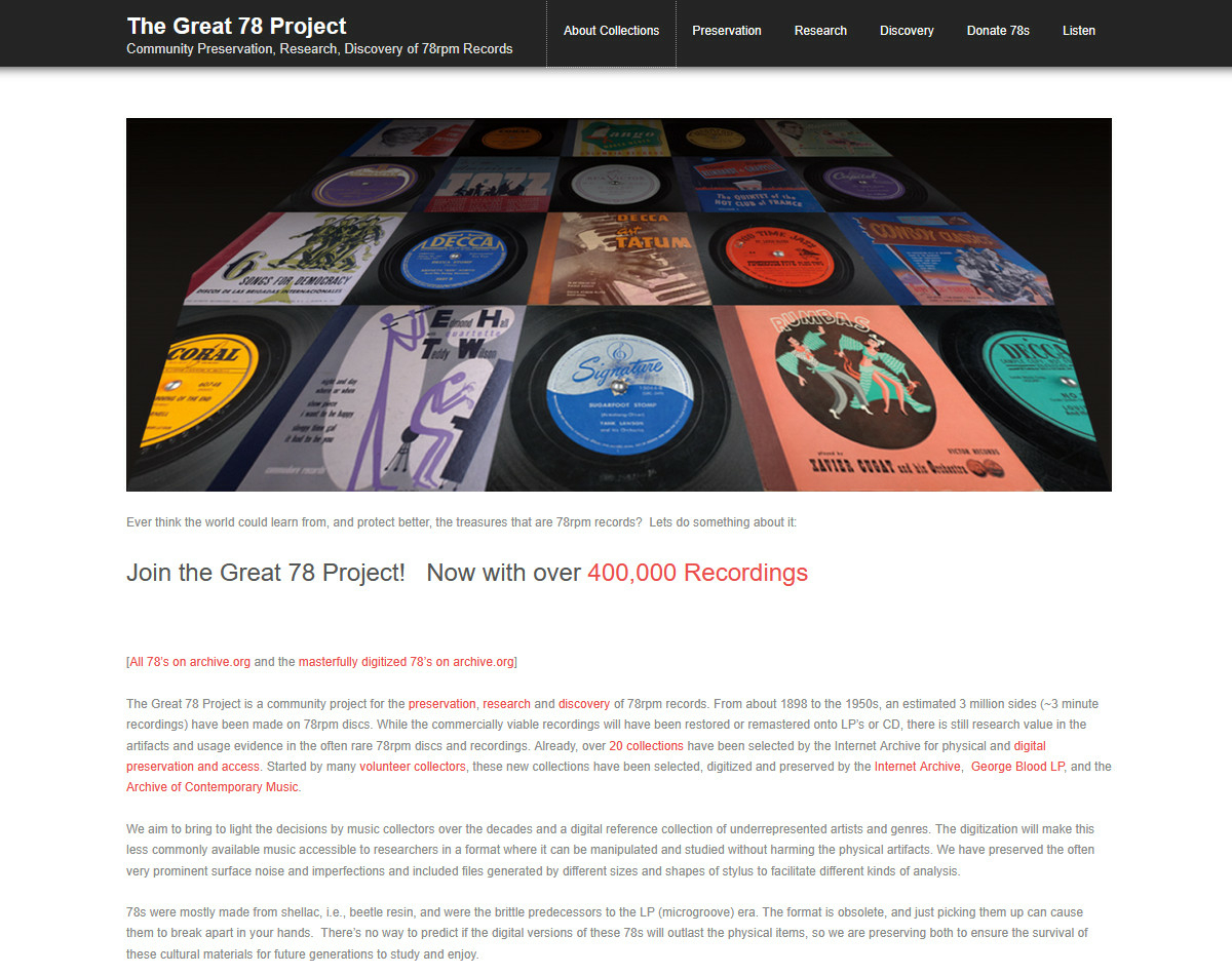internet-archive-great-78-project