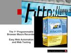 Internet Macros Web Test Recorder : automatiser les tâches répétitives