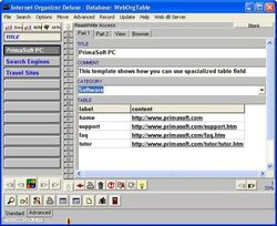 Internet Organizer Deluxe screen1