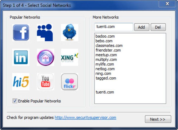 Internet Security Controller screen1