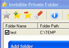 Invisible Private Folder : rendre invisible un fichier