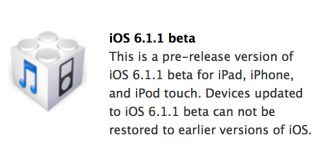 iOS 6 beta