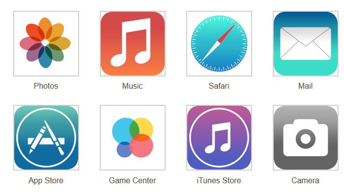 iOS 7 icones