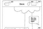 iOS message transparent vignette