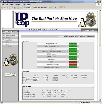 IPCop screen 2