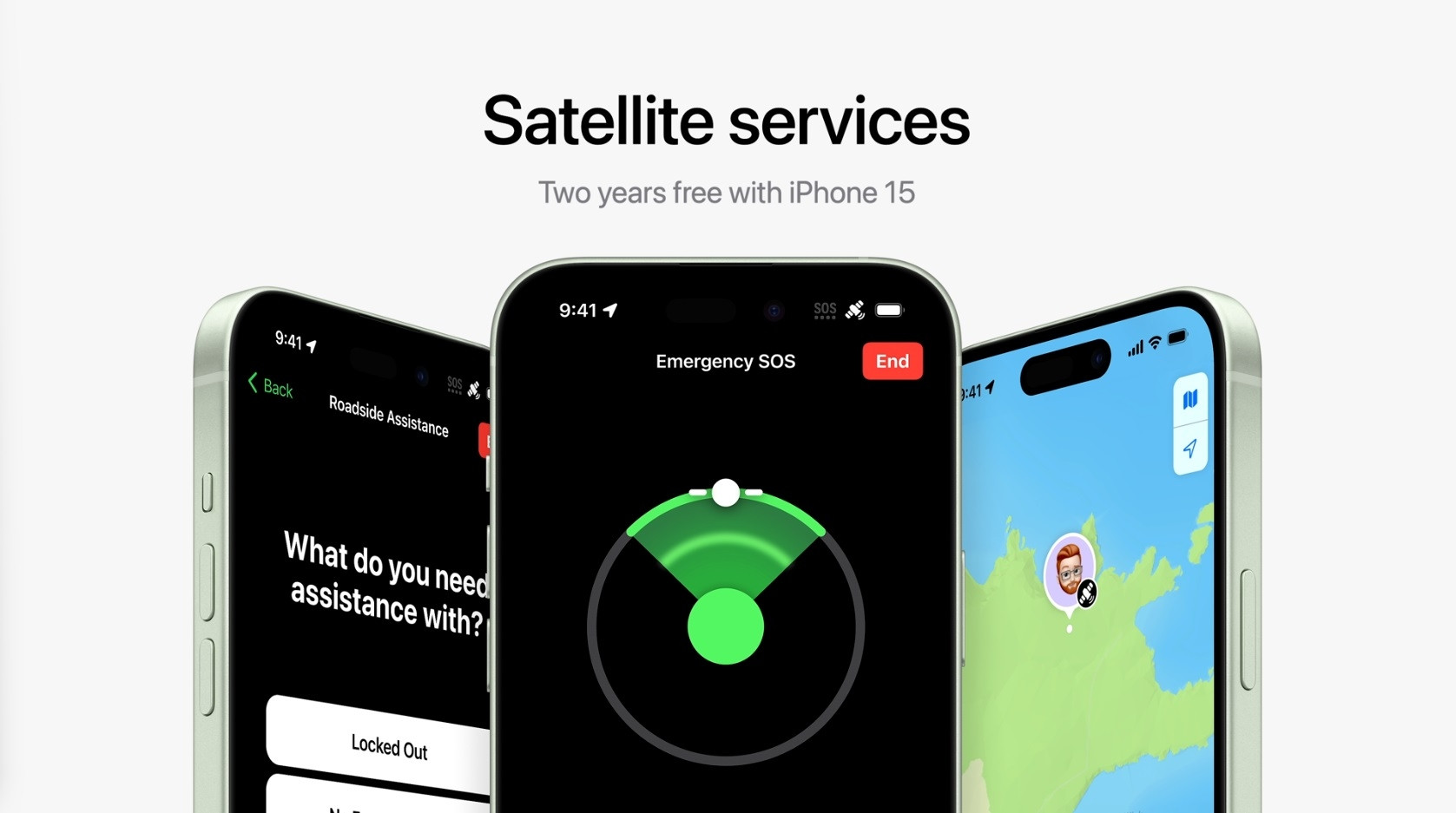 iPhone 15 satellite