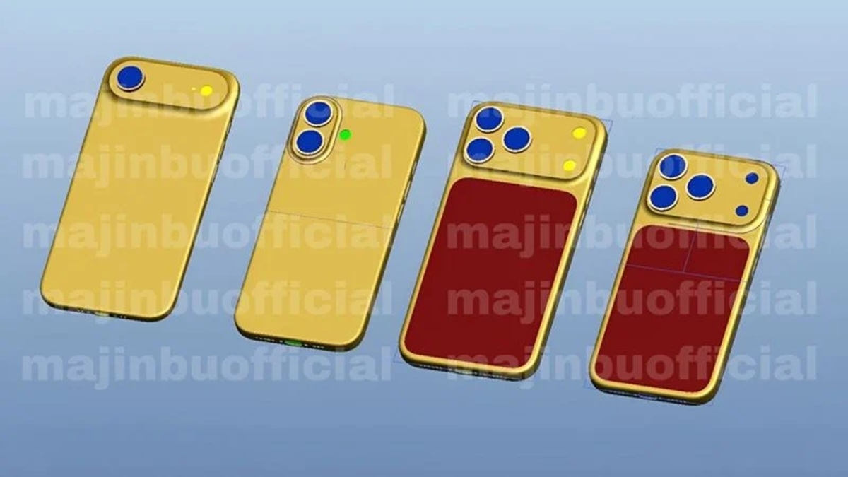 iPhone 17 design rendu CAD