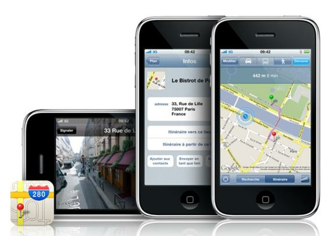 iPhone 3G Google Maps