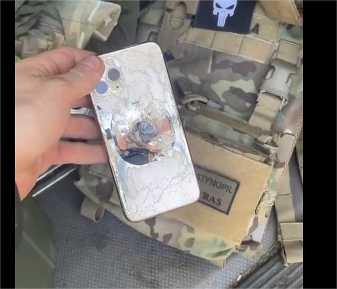iPhone sauve vie soldat