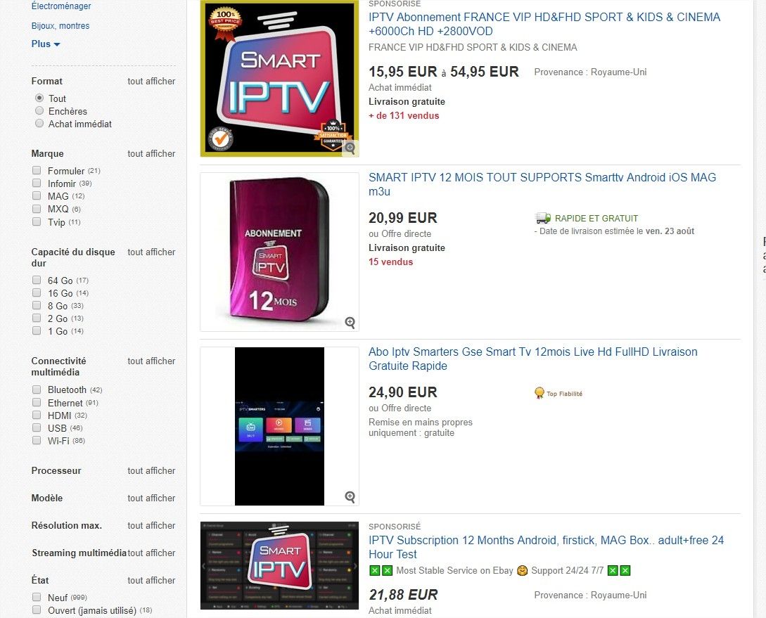 IPTV Ebay