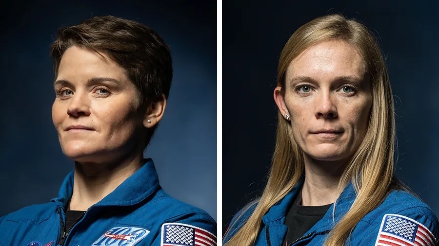 ISS astronautes Anne McClain Nichole Ayers