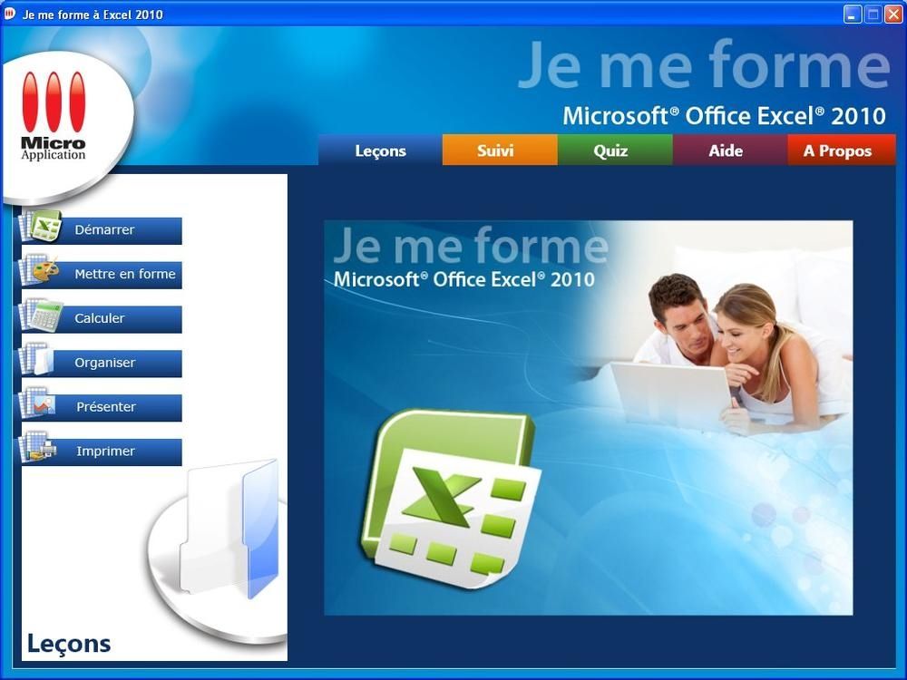 Je me forme a Excel 2010 screen 1