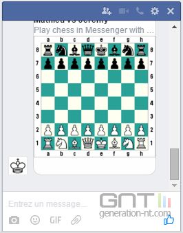 Facebook Glisse Un Jeu D Echecs Dans Messenger