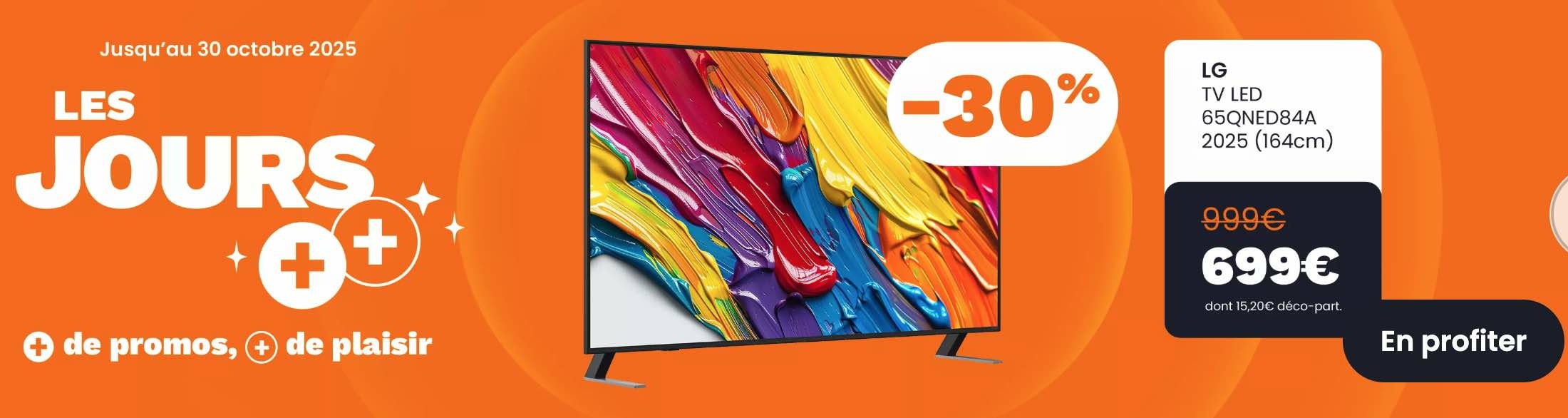 Les Jours++ Boulanger - TV LG QNED AI 2025