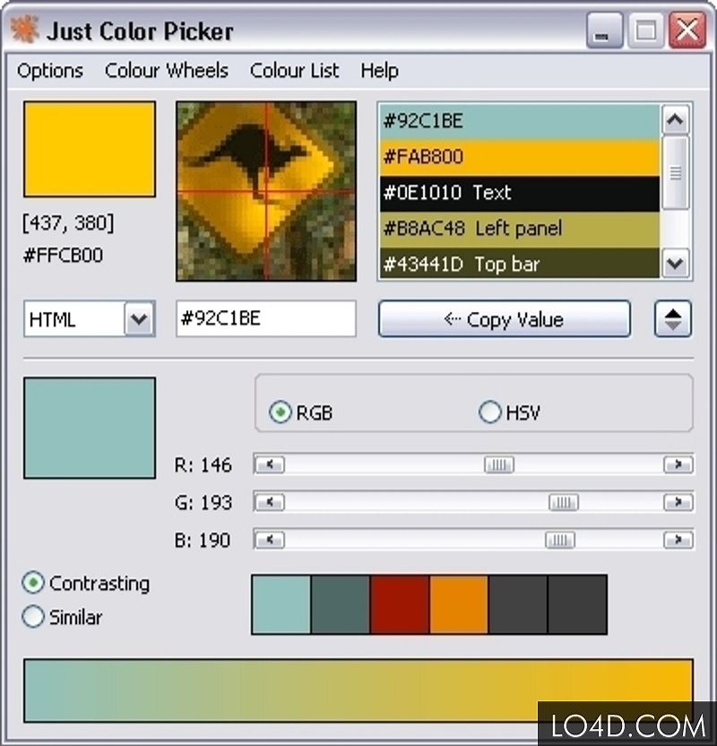 Just Color Picker screen1