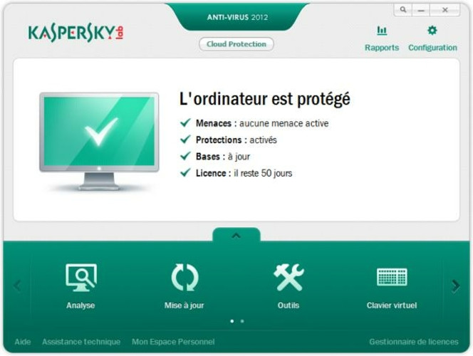Kaspersky Anti-Virus screen 1