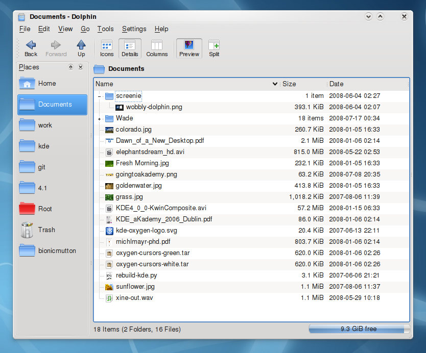 KDE_4 1_dolphin treeview