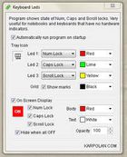 Keyboard Leds : visualiser directement si la touche