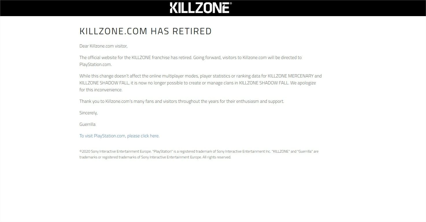 Killzone fin