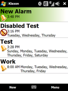 Klaxon : alarme Windows Mobile gérable par accéléromètre