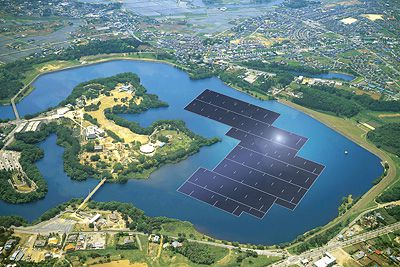 Kyocera-centrale-solaire-flottante-Japon