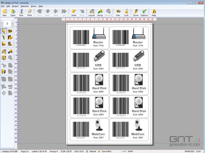 Labeljoy créer des codes barres pour son entreprise