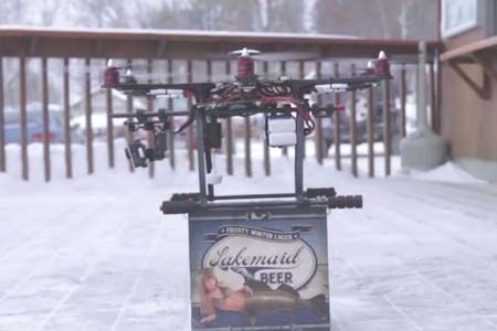 lakemaid beer drone