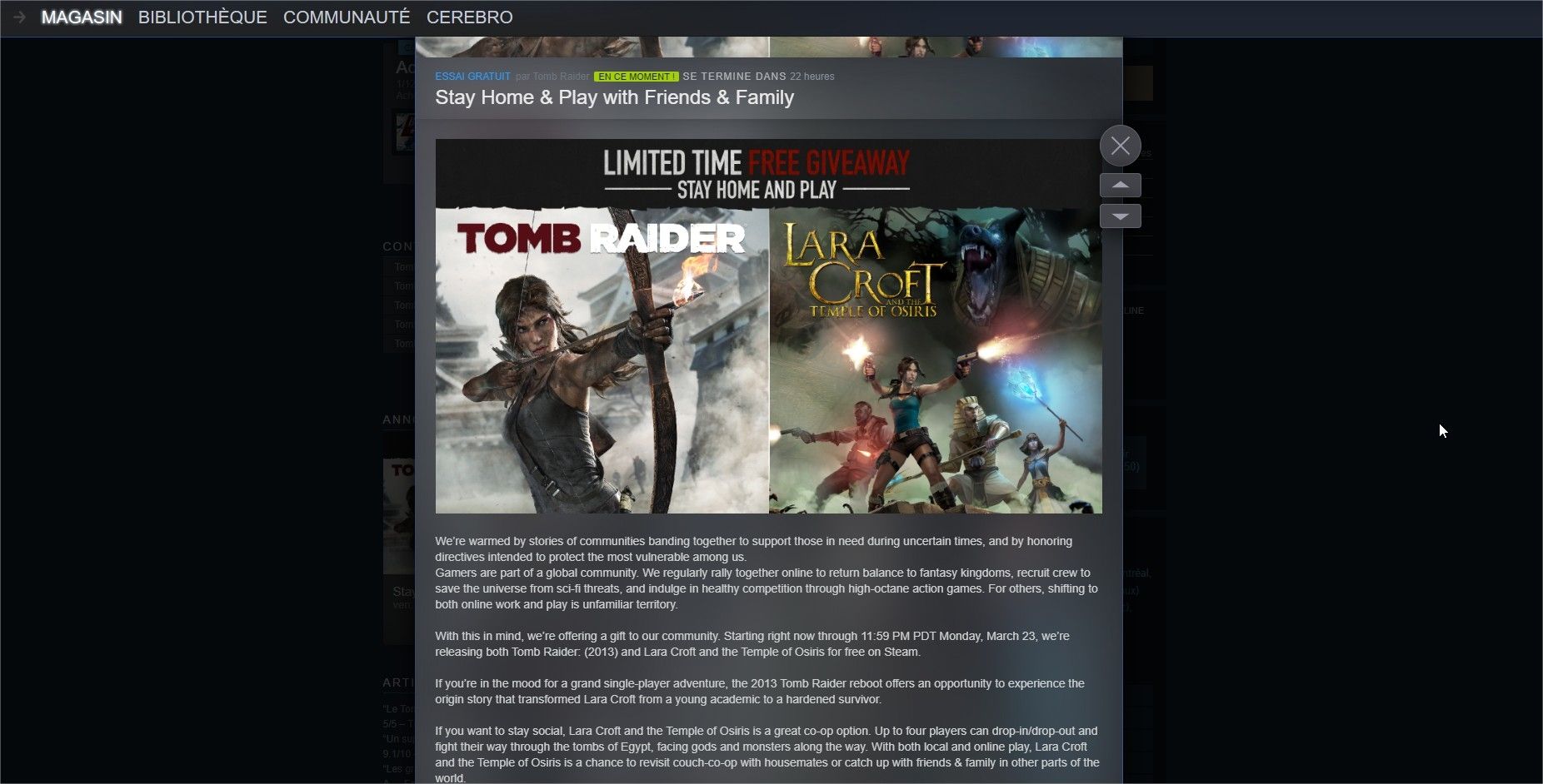 Lara croft Steam