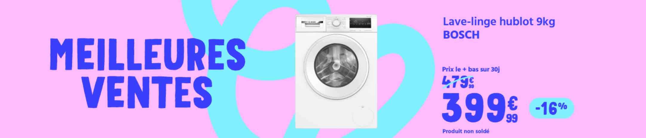 Lave-linge hublot Bosch SER4 - meilleures ventes soldes Cdiscount