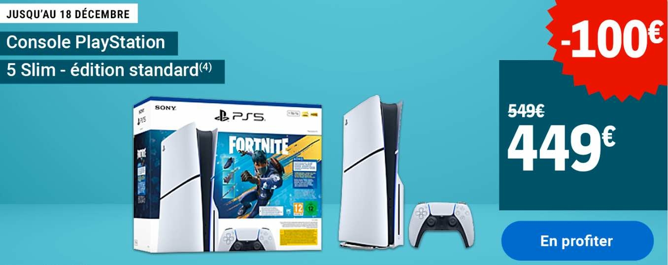 Leclerc - Pack PlayStation 5 + Fortnite Flowering Chaos 