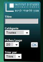 Gadget Bibliographie Lévinas