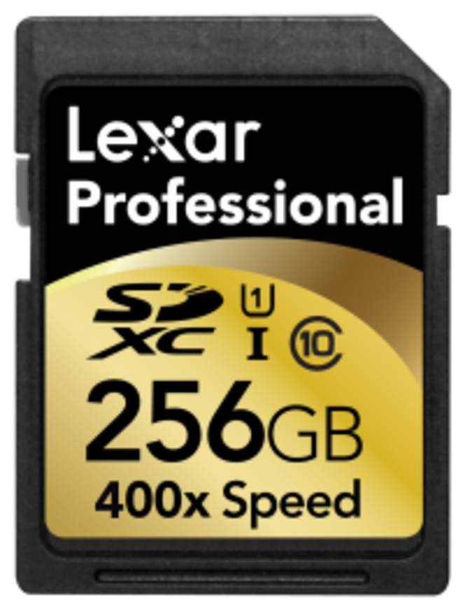 Lexar SDXC 400x Speed 256 Go