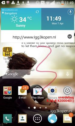 LG G3 interface